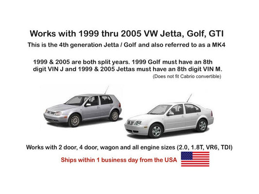 New Hood Latch Lock 99-05 VW Jetta Golf GTI MK4 With Pull Handle & Instructions