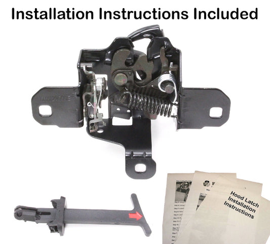 New Hood Latch Lock 99-05 VW Jetta Golf GTI MK4 With Pull Handle & Instructions