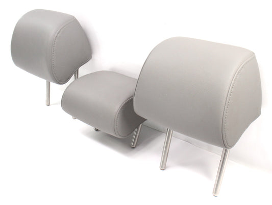 Rear Headrest Head Rests Set VW 05-10 Jetta Rabbit GTI MK5 Art Gray Leather