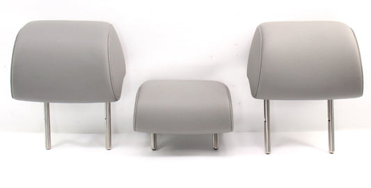 Rear Headrest Head Rests Set VW 05-10 Jetta Rabbit GTI MK5 Art Gray Leather