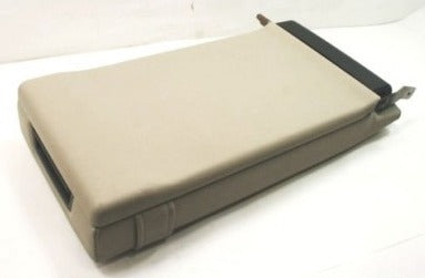 Rear Seat Center Arm Rest Console 96-01 Audi A4 B5 - Beige Tan Leather - Genuine