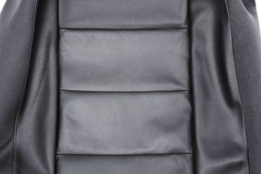 LH Rear Seat Backrest Cover 02-05 Audi A4 B6 - Black Leatherette - Genuine