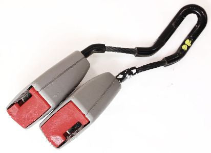 LH Rear Seat Belt Buckle Receiver 01-05 VW Jetta Golf MK4 - Gray - 1J0 857 488 C