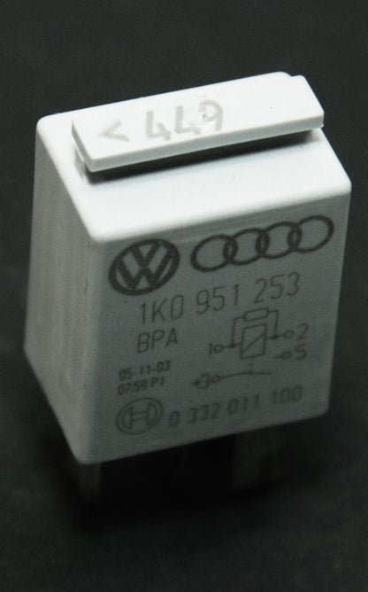 Relay 449 Heated Mirror Horn 05-10 VW Jetta Rabbit GTI MK5 Passat - 1K0 951 253