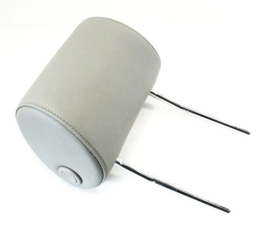 RH Front Headrest Head Rest 02-05 Audi A4 B6 - Gray Leatherette - Genuine