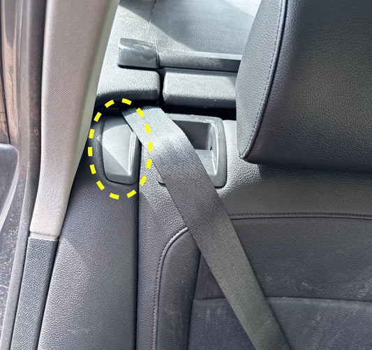 RH Rear Seatbelt Guide Trim 05-10 VW Jetta Rabbit GTI Mk5 Sportwagen - 1074639