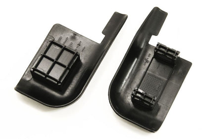 LH Seat Track Trim Cover Caps 02-05 Audi A4 B6 - Black - 8E0 863 497 / 864 509