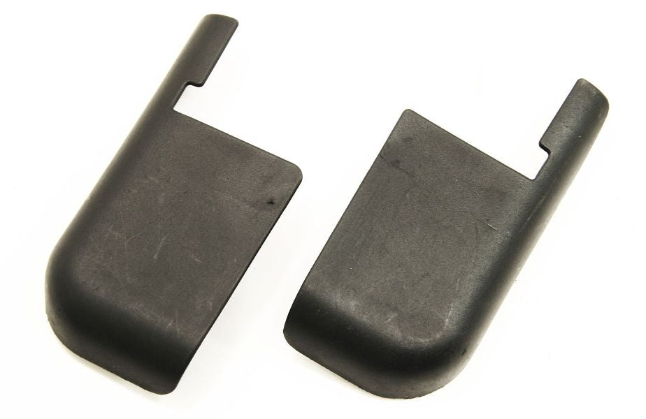 LH Seat Track Trim Cover Caps 02-05 Audi A4 B6 - Black - 8E0 863 497 / 864 509
