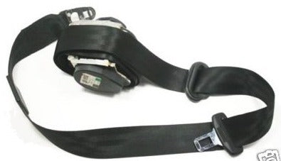 RH Front Seat Belt 02-08 Audi A4 S4 B6 B7 - Black - Genuine - 8E0 857 706 F