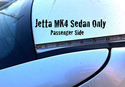 RH Rear Short Small Roof Molding Seam Channel Trim Seal 99-05 VW Jetta Sedan Mk4