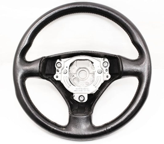 Sports Steering Wheel 3 Spoke 02-05 Audi A4 S4 B6 - Black Leather - 8E0 419 091 AS