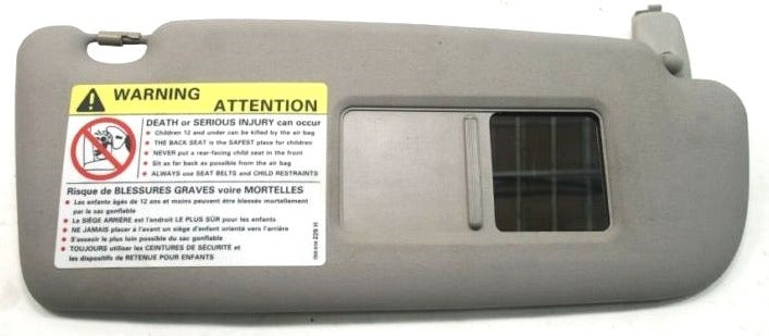 RH Sun Visor Sunvisor Passenger Gray Grey 96-01 Audi A4 B5 - Genuine