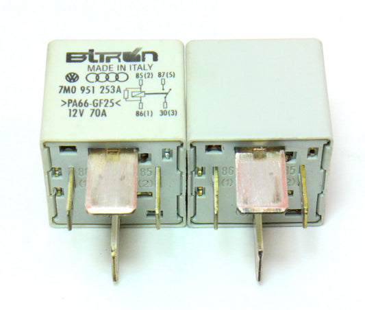 2x Relay # 100 VW Audi Jetta Rabbit Golf Cabrio Passat Eurovan - 7M0 951 253 A