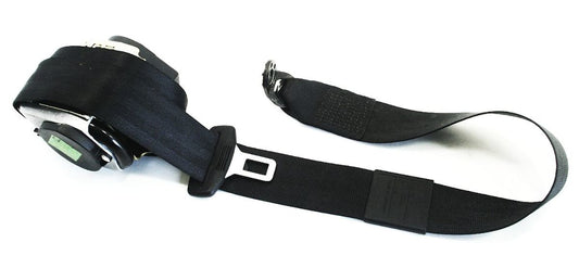 RH Front Seatbelt Seat Belt 00-06 Audi TT MK1 - Black - 8N8 857 706 B