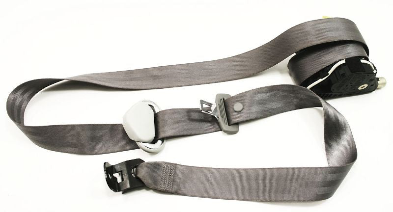 RH Front Seat Belt 99-05 VW Jetta Golf MK4 - Gray - Genuine - 1J4 857 706 T