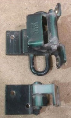 LH Rear Door Hinges 96-99 Audi A4 S4 Left Side LZ6U Emerald Green - Genuine