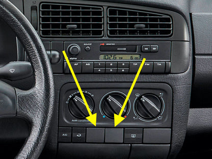 Dash Switch Blank Filler Panel Trim VW Jetta Golf GTI Cabrio MK3 - 1H0 858 179