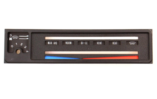 Climate Control Face Trim Plate 81-93 VW Cabriolet Jetta MK1 - 171 919 383 AB