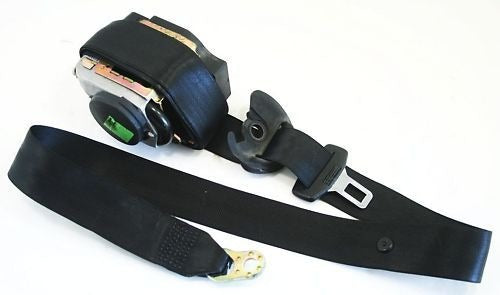 RH Front Seat Belt 98-01 VW Passat B5 Black Seatbelt - Genuine - 3B1 857 706 B