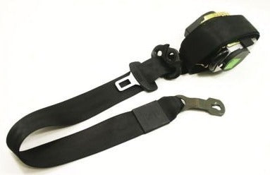 RH Front Seat Belt 2000 Audi A8 S8 D2 - Black - Genuine - 4D0 857 706 Q