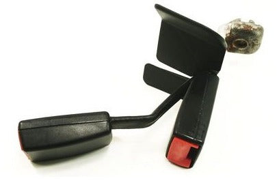 LH Rear Seatbelt Receiver Audi A4 S4 B5 A6 S6 C5 Allroad - Black - Genuine