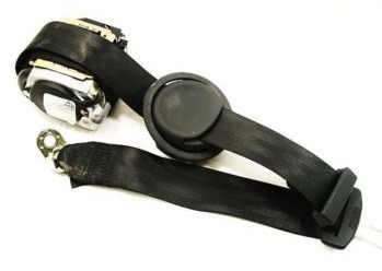 Center Rear Seat Belt 2000 Audi A8 S8 D2 - Black - Genuine - 4D0 857 807