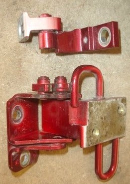 RH Rear Door Hinges 98-05 VW Passat B5 Sedan LB3Y Right Side - Genuine