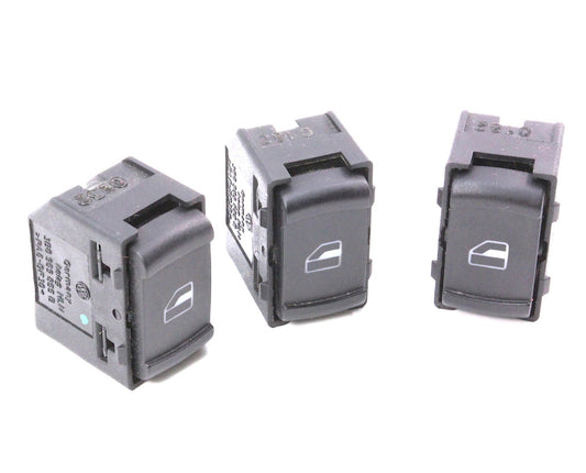 3x Window Switch Button Set 99-05 VW Jetta Golf GTI MK4 Passat - 3B0 959 855 B
