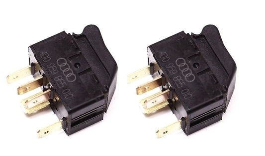2x Power Window Switch Button Audi A4 S4 B5 A8 S8 D2 - Genuine - 4D0 959 855