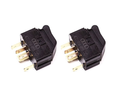 2x Power Window Switch Button Audi A4 S4 B5 A8 S8 D2 - Genuine - 4D0 959 855
