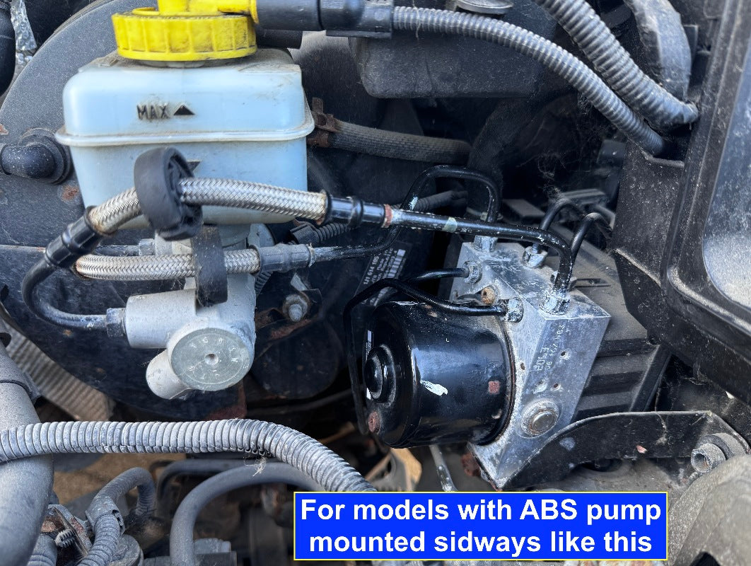 Braided Brake Lines ABS to Master 01-05 VW Jetta Golf GTI Mk4 - Genuine