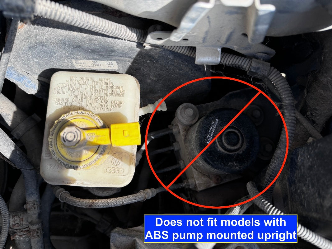 Braided Brake Lines ABS to Master 01-05 VW Jetta Golf GTI Mk4 - Genuine
