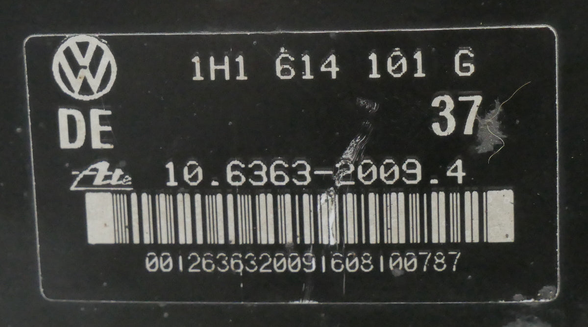 Brake Vacuum Booster 96-99 VW Jetta Golf MK3 99-02 Cabrio MK3.5 - 1H1 614 101 G