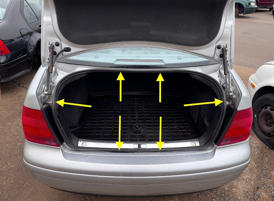 Trunk Seal Rubber Weather Stripping 99-05 VW Jetta Sedan MK4 OEM - 1J5 827 705 E