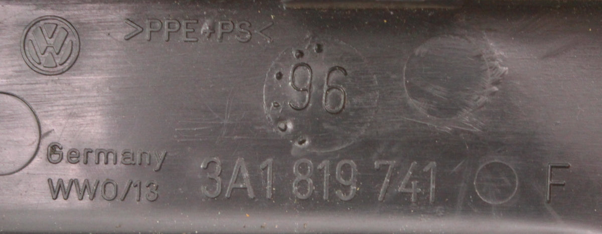 Small Dash Trim Panel Cover 95-97 VW Passat B4 - Black - Genuine - 3A1 819 741 F