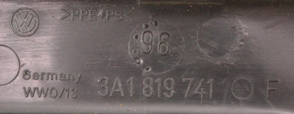 Small Dash Trim Panel Cover 95-97 VW Passat B4 - Black - Genuine - 3A1 819 741 F
