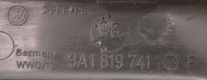 Small Dash Trim Panel Cover 95-97 VW Passat B4 - Black - Genuine - 3A1 819 741 F