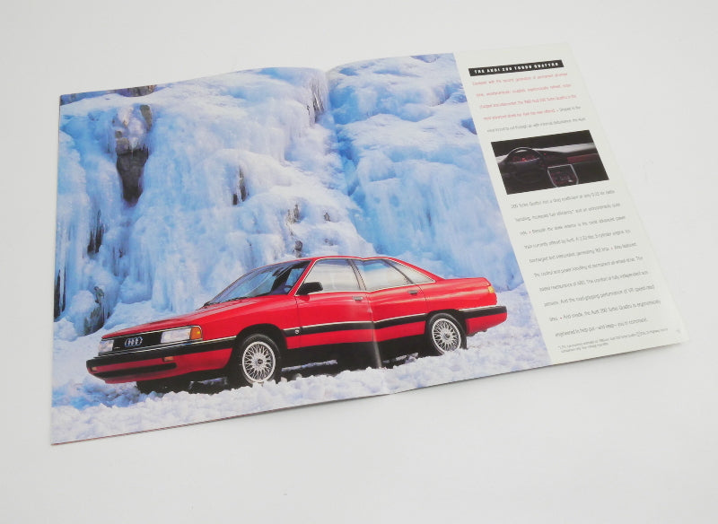 1989 Audi Original Dealer Showroom Brochure 100 200 Quattro
