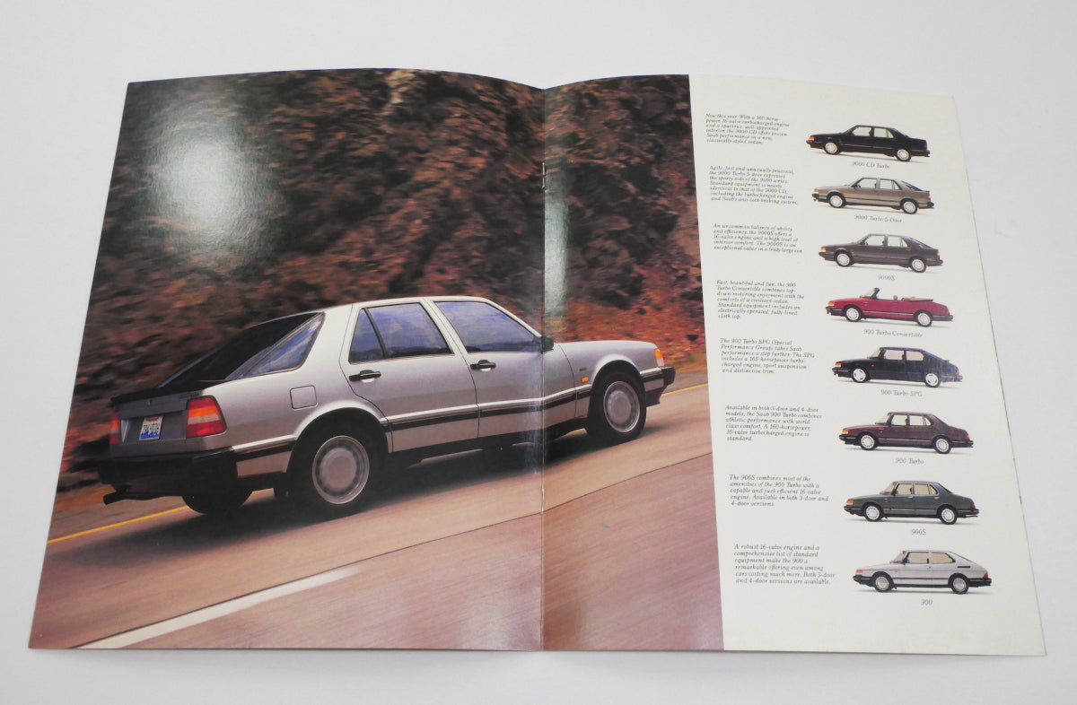 Original Dealer Showroom Brochure - 1989 Saab 900 Turbo SPG 900S 9000 CD 9000S
