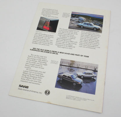 Original Dealer Showroom Brochure - 1989 Saab 900 Turbo SPG 900S 9000 CD 9000S