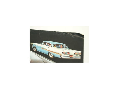 Original Dealer Showroom Brochure Poster - 1958 '58 Ford Fairlane 500