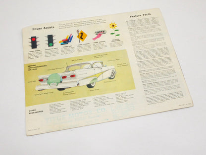 Original Dealer Showroom Brochure Poster - 1958 '58 Ford Fairlane 500