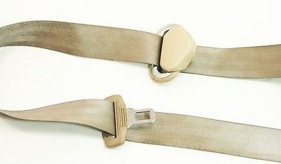 RH Front Seat Belt 99-01 VW Golf GTI MK4 - HCR Beige - Genuine - 1J3 857 706 L