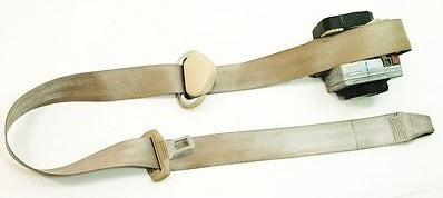 RH Front Seat Belt 99-01 VW Golf GTI MK4 - HCR Beige - Genuine - 1J3 857 706 L
