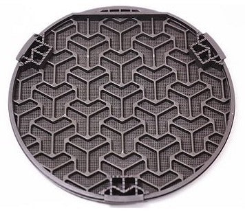 Dash Speaker Grille Audi 80 90 Coupe - Gray - Genuine - 893 035 405 B