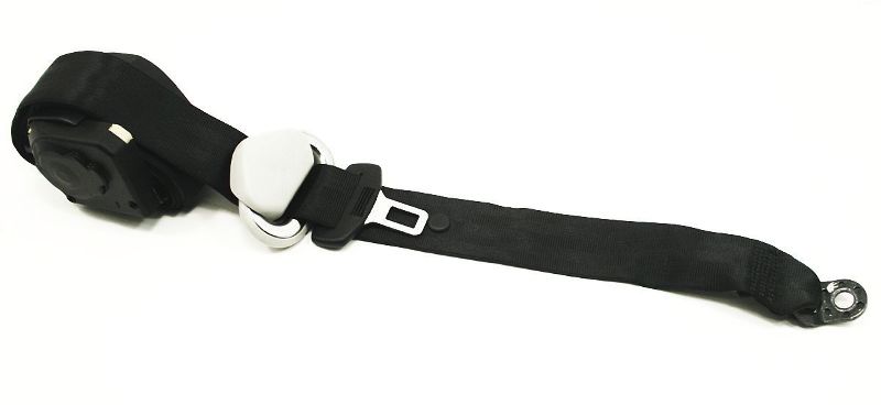 LH Rear Seatbelt Black 98-05 VW Beetle - Genuine - 1C0 857 805 A