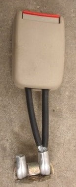 RH Rear Seat Belt Receiver 98-05 VW Passat B5 Right Seatbelt Tan - Genuine
