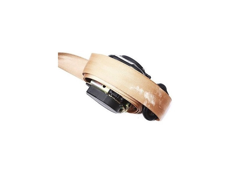 RH Front Seatbelt 00-03 Audi A8 S8 D2 - Coconut Brown - Genuine - 4D0 857 706 AB