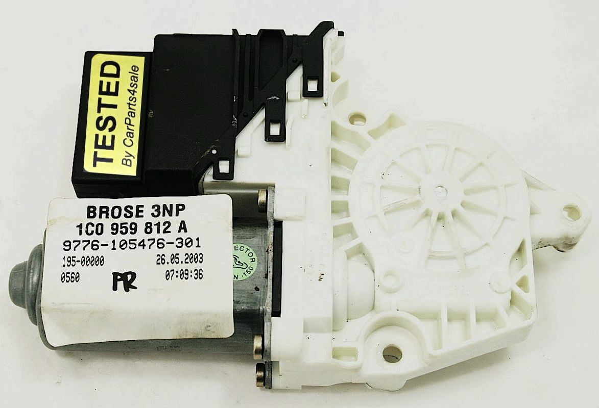 RH Rear Power Window Motor 02-05 VW Jetta Golf MK4 - Genuine - 1C0 959 812 A