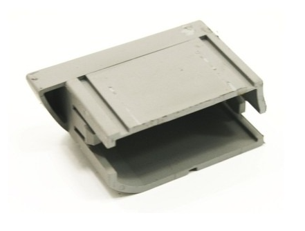 LH Small Dash Trim Blank 02-05 Audi A4 B6 Gray - Genuine - 8E1 919 508